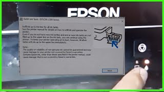 Refill ink up the line for all ink tanks - Epson Fix