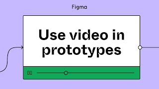 Figma tutorial: Use video in prototypes