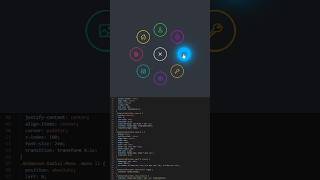 glowing  nav menu in html & css #reels #shorts #javascript   #html #css
