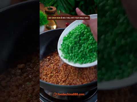 EASY NOODLES WITH GREEN BEAN & MINCED MEAT RECIPE #recipe #cooking #chinesefood #noodles #greenbean