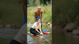 No Words. Just the Sound of Water Between Them #RuralLife #AgeGapLove #RiverVibes
