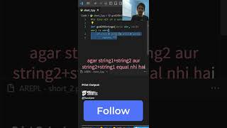 Python me string ko divide kr ke dikhao toh Manu #python #ishansir #leetcode #pythontutorial