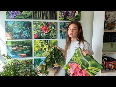 12 paintings. naples botanical gardens pls respond to my emails.