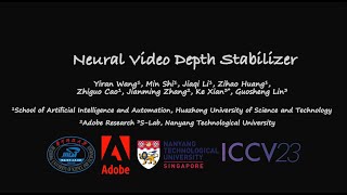 ICCV2023 | Neural Video Depth Stabilizer