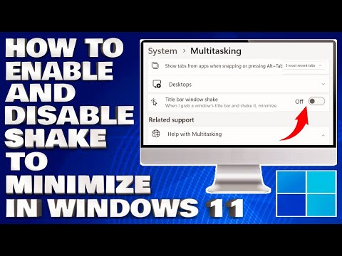 How To Enable and Disable Shake To Minimize in Windows 11