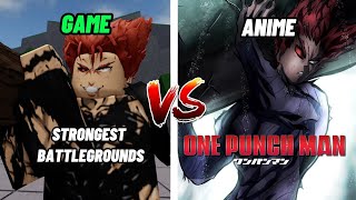 Roblox ! 💫All Strongest Battlegrounds Moves vs Anime Comparison!
