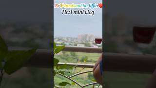 First mini vlog day-1 #firstvlog #husband #tiffin#lunchbox #subscribe #share #like❤️ #shorst #vlog