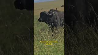 Grassland Battle: Lions vs. Buffaloes​ #LionHunt​ #BuffaloHerds​ #AfricanSavanna​ #PredatorPrey​