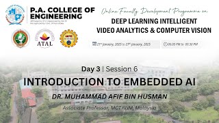 Introduction to Embedded AI | DAY 3 SESSION 6 | Dr Muhammad Afif bin Husman