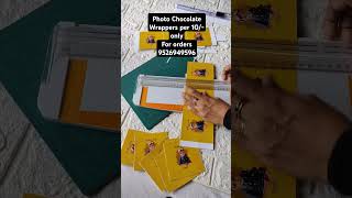 Not Available ‼️‼️‼️‼️Customized Photo chocolate wrappers DM for orders #shorts