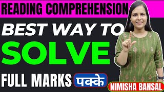 Reading Comprehension | Best way to solve | Tips & Tricks | Bank Exams | Nimisha Bansal