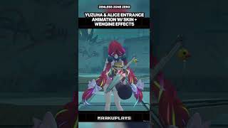 Yuzuha & Alice Entrance w/ Skin and Updated WEngine Effects - Zenless Zone Zero