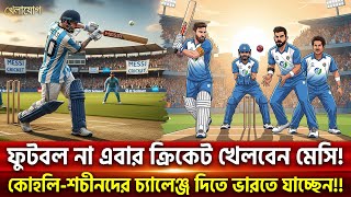 ফুটবল না এবার ক্রিকেট খেলবেন মেসি! কোহলি-শচীনদের চ্যালেঞ্জ দিতে ভারতে যাচ্ছেন!! | Sports | Khelajog