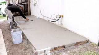 DIY Concrete slab - How to form and pour on yourself