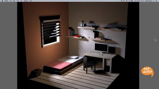 Isometric Room rendering with Keyshot