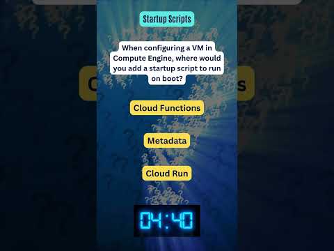 Where to Add a Startup Script When Configuring a VM in Google Compute Engine? | GCP Q&A #Shorts