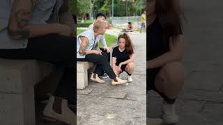 Beat two young men!!! #HanhLamofficial #Shortyoutube #kindness #help #hero #respect #action