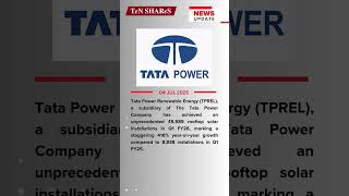 Tata Power | 04 JUL 2025 | #bse #nse #marketnews #news #TataPower #tata  #power #renewableenergy