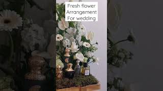wedding flower arrangement  #ofwqatar #diy #artmaker #flowers #howto #wedding #shorts #short