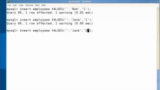 MySQL Queries on Linux