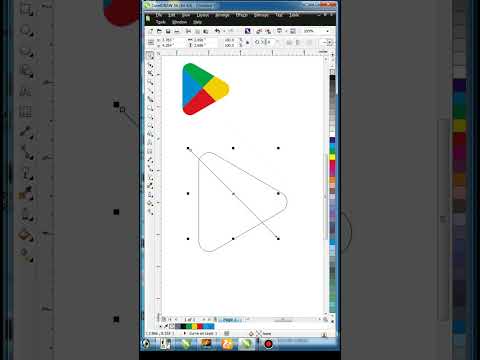 #viralshorts  Shot  Google Play Store Logo with easy #trick #logo #logodesign #artist #creative