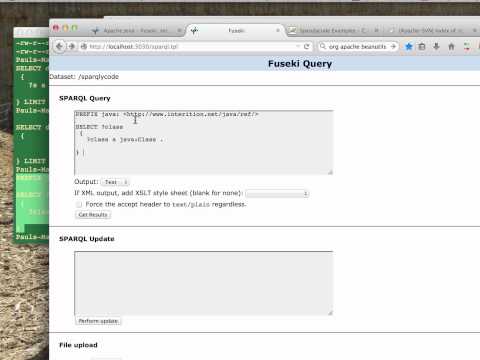 Session 1 Series 2 - Using Sparqlycode  with Jena Fuseki .
