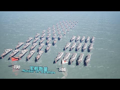 2025年中国vs日本军事实力对比，Comparison of Military Strength between China and Japan in 2025。