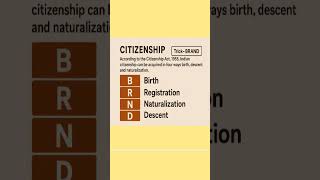 UPSC #Citizenship #UPSCTRICKS #UPSCPYQs