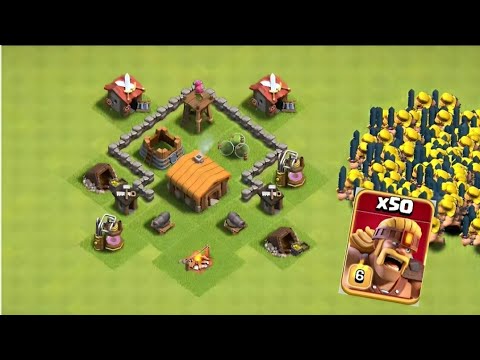 MAX Super Barbarian Army vs Every Town Hall!