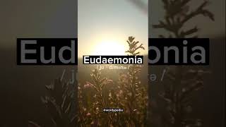 Who's being EUDAEMONIA right now? .. Bet you didn't know this word.. #words #shorts