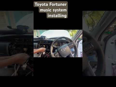 Toyota Fortuner legend music system installing with component amplifier bass tube​ @toyota