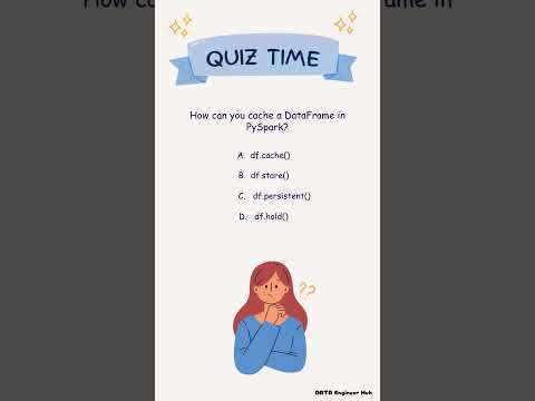 cache function #apachespark #bigdata #pyspark #interviewquestions #dataengineering #quiz