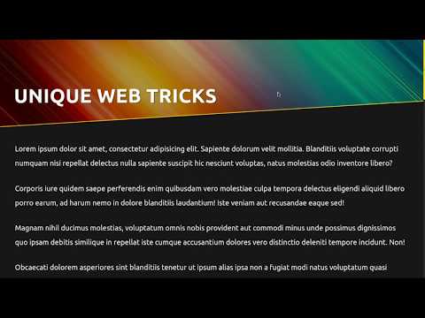 Fixed Angeled Header And Custom Scrollbar Track Style | Online Tutorial
