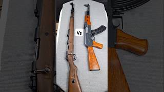 K98 Vs AK-47 Airsoft Full Metal And Wood #airsoft #cap