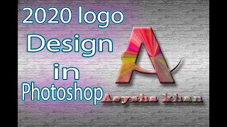 2020 log design ,How to make a logo design in photoshop