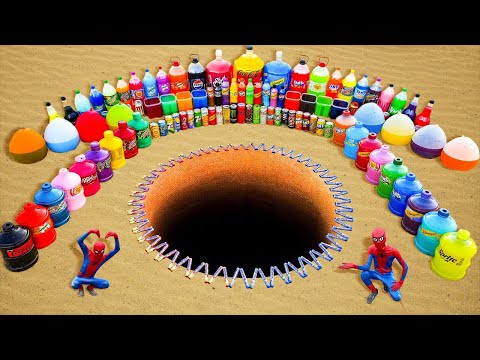 EXPERIMENT: Big Toothpaste Eruption from Giant Balloons of Fanta, Mtn Dew, Coca Cola vs Mentos