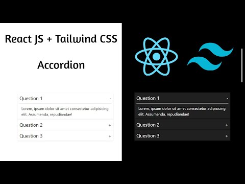 Accordion Tutorial - React JS+ Tailwind CSS | Custom Accordion Component | Build your own Accordion