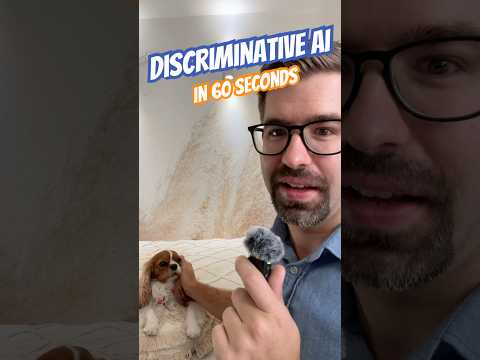 Discriminative AI explained in 60 seconds #ai #aiexplained #learning #artificialintelligence