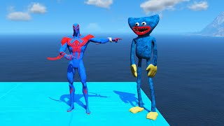 GTA 6 Epic Water Ragdolls Spiderman VS Huggy Wuggy (Euphoria Physics Funny Moments) ep.63