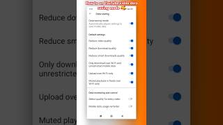 How to on YouTube video data saving mode🥰 #datasaving #datasaver #youtube #viralvideo #youtubevideo