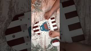 How to Decoupage with Paper Napkins / DIY Craft / Wood Crafts #diy #craft #decoupage #homedecor
