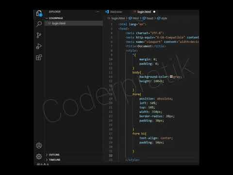 Login page || Html Css