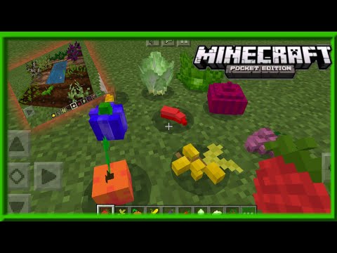 เเจก add on พืชผักสวนครัว : Minecraft pe