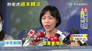 20200914中天新聞　一週三變！　午後防雨彈明「秋老虎」　週末鋒面南下明顯轉涼