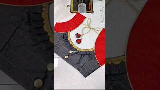 ✨ Beautiful Unique model blouse back design cutting and stitching ✨✂️#backdesign #ytshorts