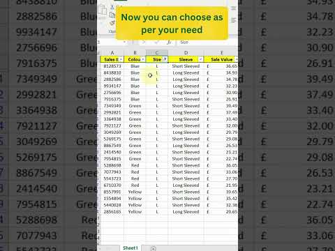 Use this trick to Add/ Remove filter in Excel #shorts #exceltutorial #msexcel #short