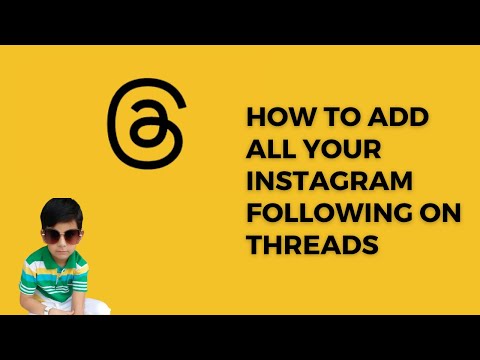 How To Add All Your Instagram Following On Threads | threads
