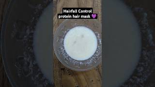 Hairfall control protein hair mask #subscribe #stronghair #haircare #hairmask #like #thicker