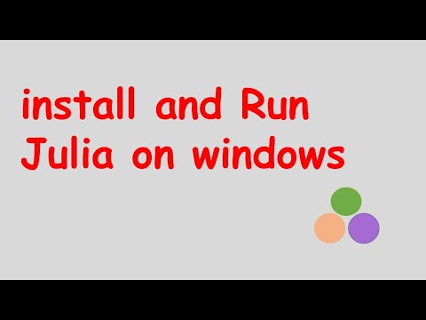 how to install julia language on windows |  julia programming language