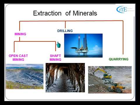 Minerals 3: How minerals are extracted from the earth